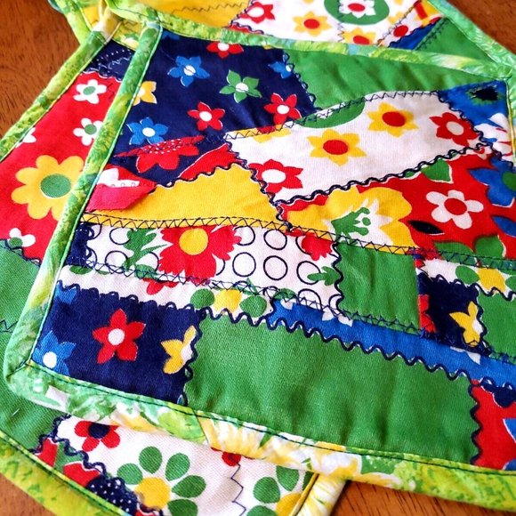 POT HOLDERS SET OF 3 HANDMADE CHRISTMAS NEW YEAR HOLIDAY GIFT NEW - Picture 2 of 6